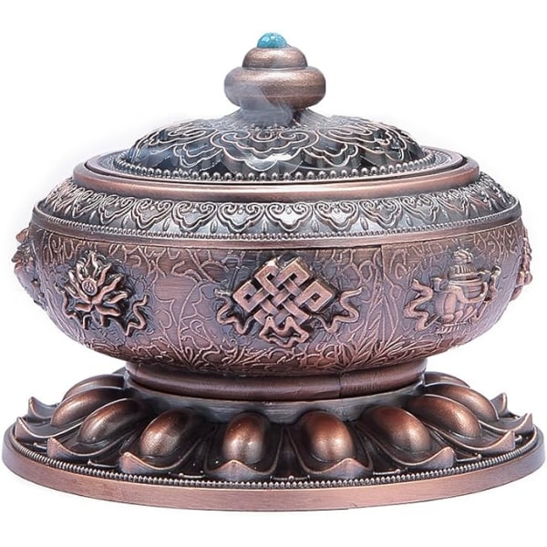 Røgelse Lysestage Brænder Tibetansk Lotus Kobberlegering (Stang/Kegle/Spiral Røgelse)