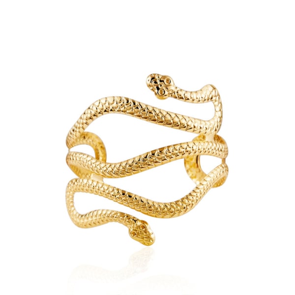 Chic Egypt Cleopatra Swirl Snake Arm Cuff Armlet Armband Åben Bangle Armbånd
