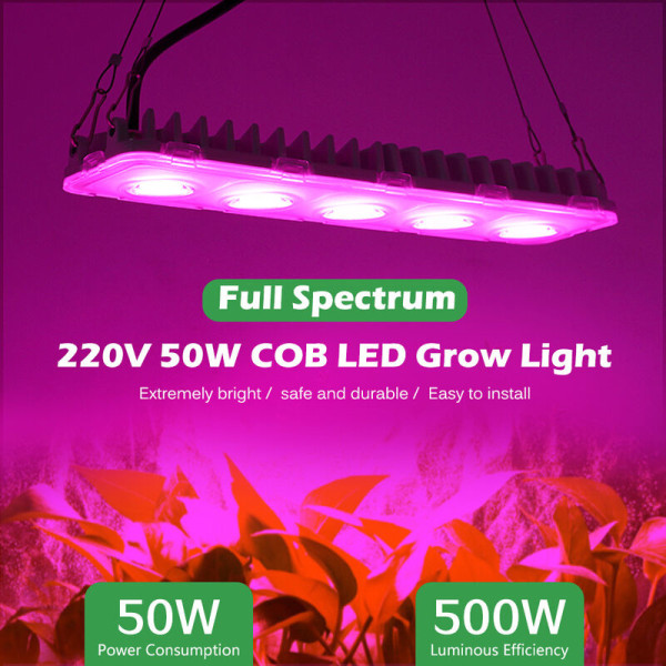 LED Plant Grow Light, Full Spectrum Growth Lamp för inomhusväxter, Plant La