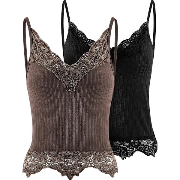 2 st spetsdetaljerade crop tops Y2k E-tjejer kläder Fairy Rock Style Cropped Tee