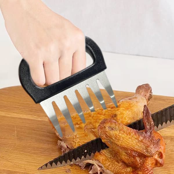 2 stk. rustfrit stål bjørnekløer