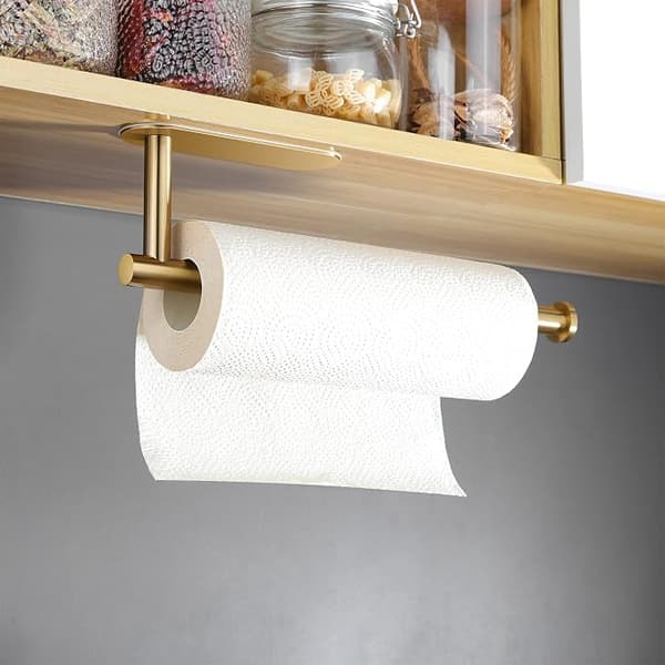 Guld Farve Papir Håndklædeholder - Under Kabinet Papir Håndklædeholder W