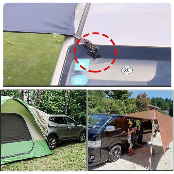 4 kpl Camping imukuppia kiinnityskoukkuilla - Erittäin vahva ja monipuolinen