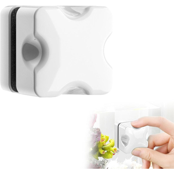 Kiuiom Magnet Akvarie Rengøring, Magnetisk Akvariebørste, Magnetisk Akvarium Alge Rengøring, Magnetisk Akvariumbørste