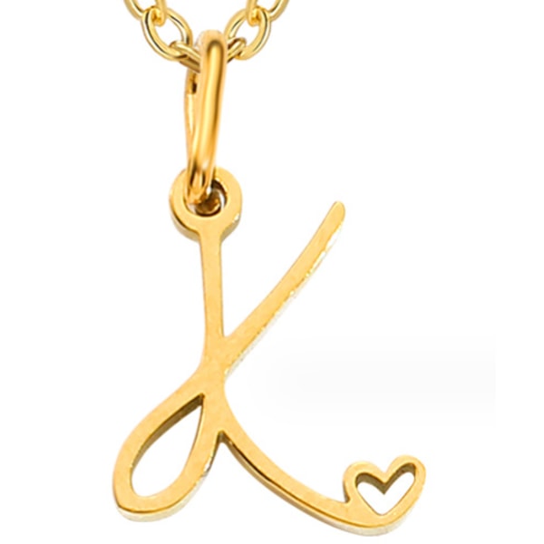 Initial Halsband för Kvinnor Flickor, Halsband Delikat Guld Brev Hänge Halsband Trendiga Halsband Guld Färg 42+8cm/1cm