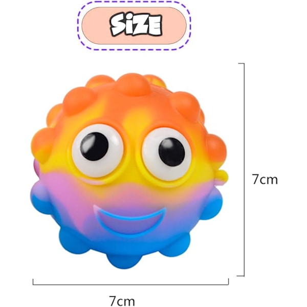 Flot Anti-Stress Fidget Legetøj 4 Stykker Anti-Stress Bold Trykaflastningsbold Sensorisk Bold Legetøj Dekompression Legetøj Flot Anti-Stress Børn og Voksne
