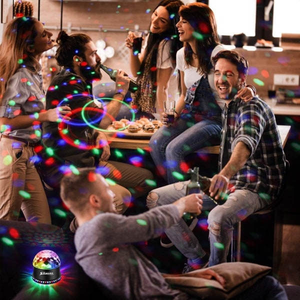 LED discokugle 15W diskolys festlys lyseffekt scenelys