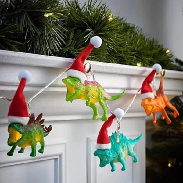 Jouluvalot, Dinosaurusvalot jouluhatulla, Lastenhuoneen sisustustarvikkeet, Syntymäpäiväjuhlat, Lomapäivät