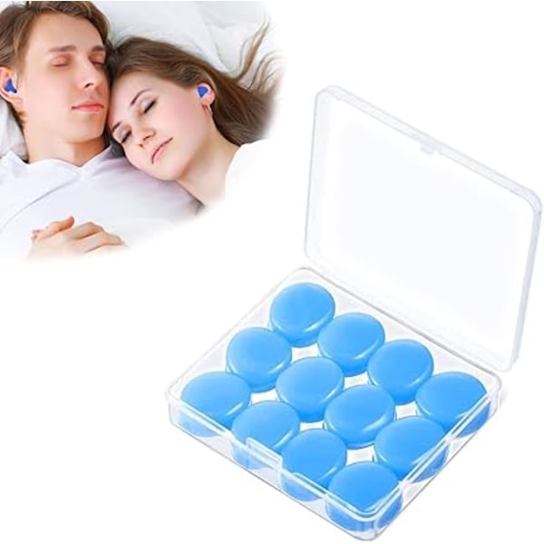 Earplugs for Sleeping, Silicone Earplugs, Noise Canceling Plugs, Silicone Earplugs, Soft Earplugs, Hearing Protection, Reusable, Sleeping, Swimming,