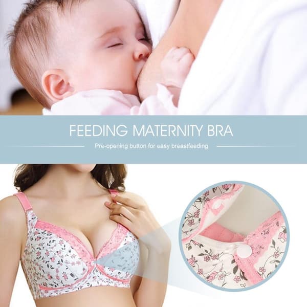 Amningsbehå Trådlös BH Bomull Amnings Graviditet Underkläder Maternity
