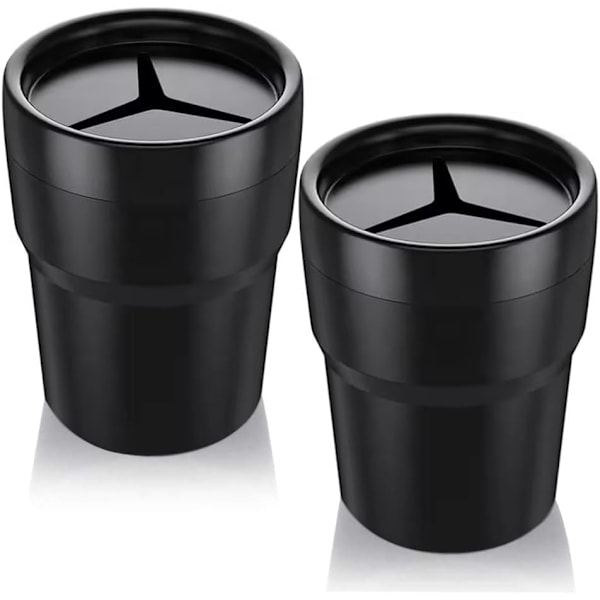 2 kpl Mini PVC Auton Kynäpidike Kolikkopussi Kupinpidike Musta