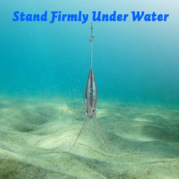 2-pack Sputnik Sinker Long Tail Surf Fiskevikt Bly 3oz Salt