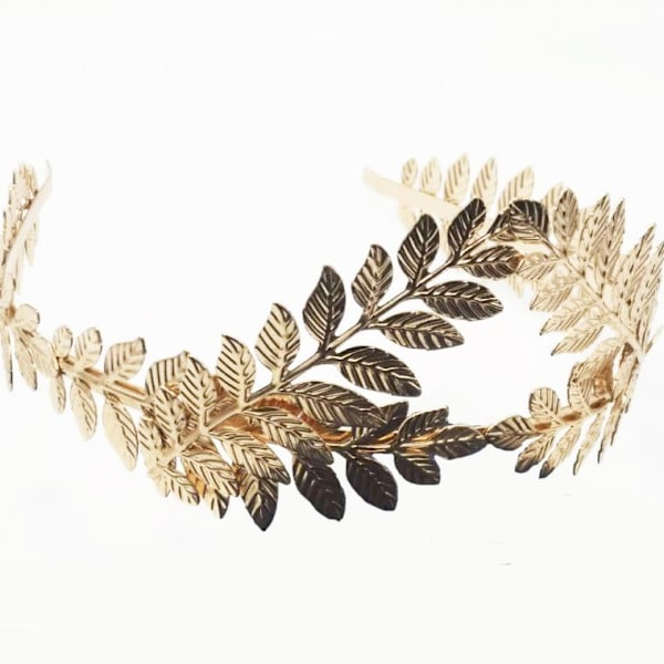 Brudeblade Hovedbånd Guld Blad Krone Vintage Bryllup Oliven Gren Krone