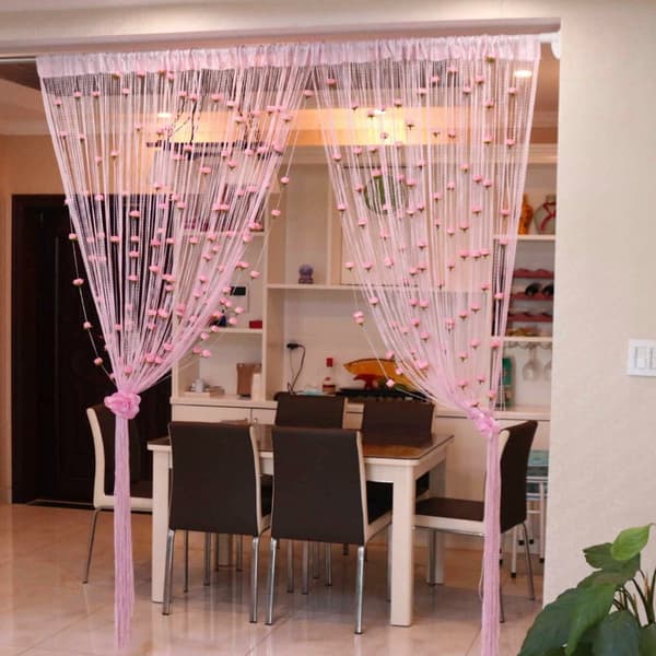 100x200 cm String Curtain Beads Wall Panel Fringe Window Divider Blind för