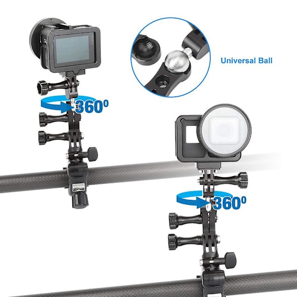 Kulledsfäste Svängarm Fäste Rotation Kompatibel För Gopro Max Hero 9,