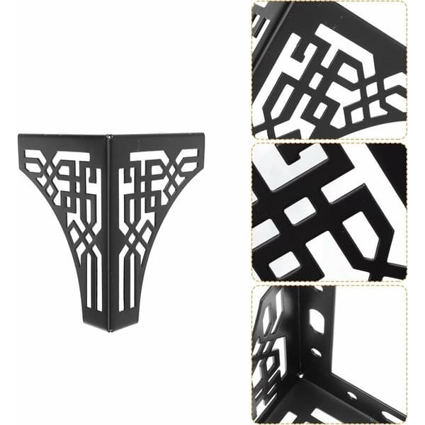 4 stk. møbelkopben Moderne møbelben Sorte fødder 13cm——