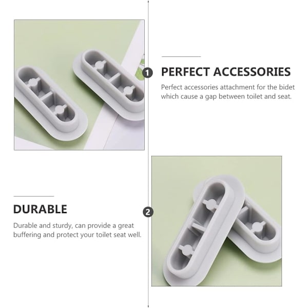 4 stk. Universal Toiletsæde Buffer Buffers Toiletsæde Buffer Kit Plasti