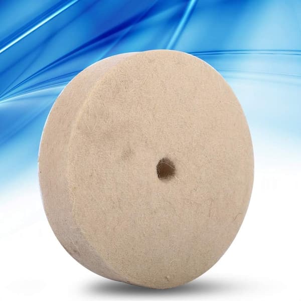 100x25mm 4\" Beige Buffing Buffing Wheel Grinding Wool Wheel Wool Felt Soft