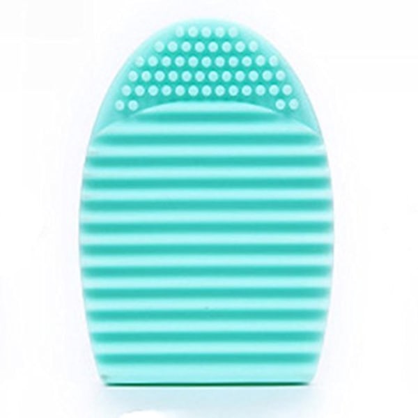 Silikone Makeup Brush Cleaner Egg Wash Tool (Lake Blue)