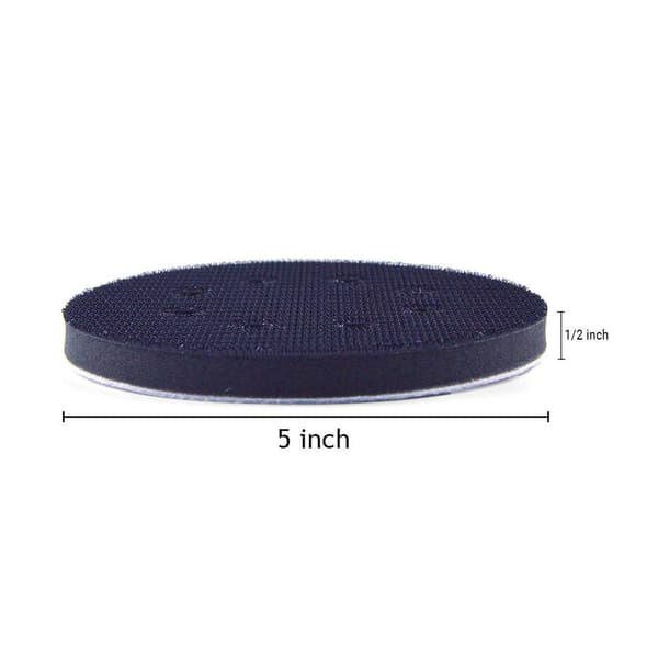 5 st 125 mm mjukt slippapper, svampgränssnittsplatta för slippapper (8 hål)
