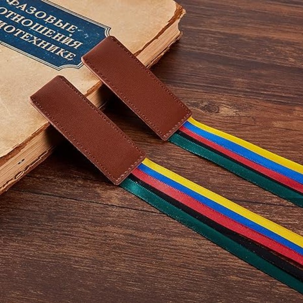 3 delar Bibelband Bokmärke Ribbon Markers konstläder