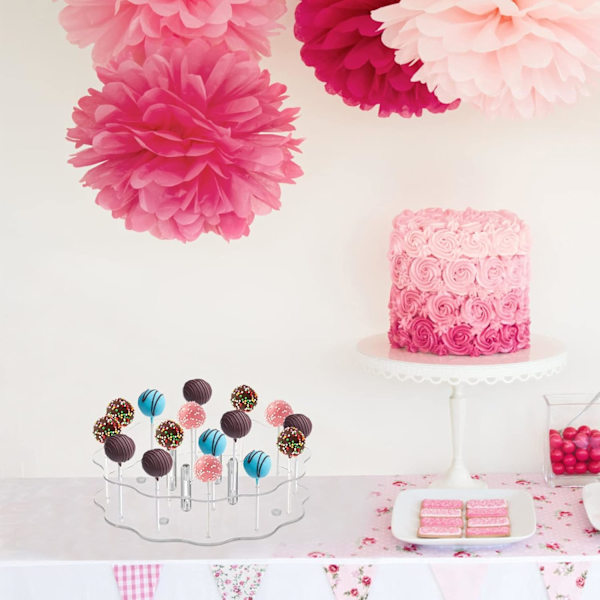 16 Hål Lollipop Hållare Cake Pop Stativ Cake Stativ för Bröllop Födelsedag Baby Shower Fest
