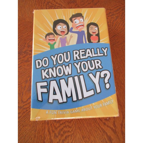 Känner du verkligen din familj? Ett roligt familjespel fyllt med Con