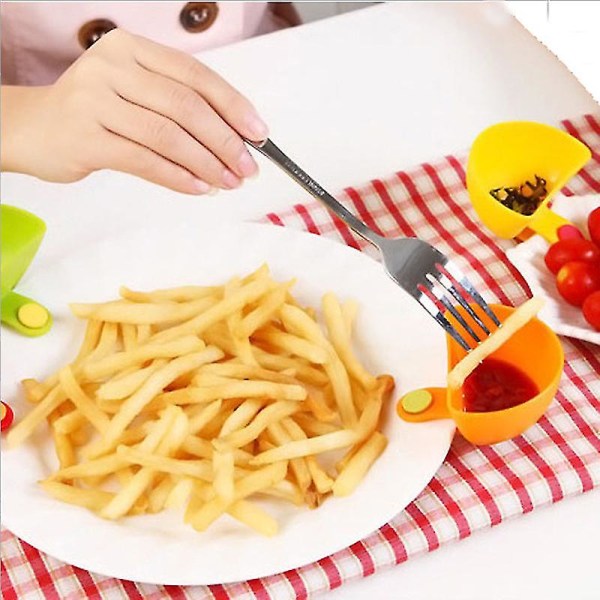 Dip Clip Bowls För Platta Sås Grab Clip-on Dip Holders Dip Behållare