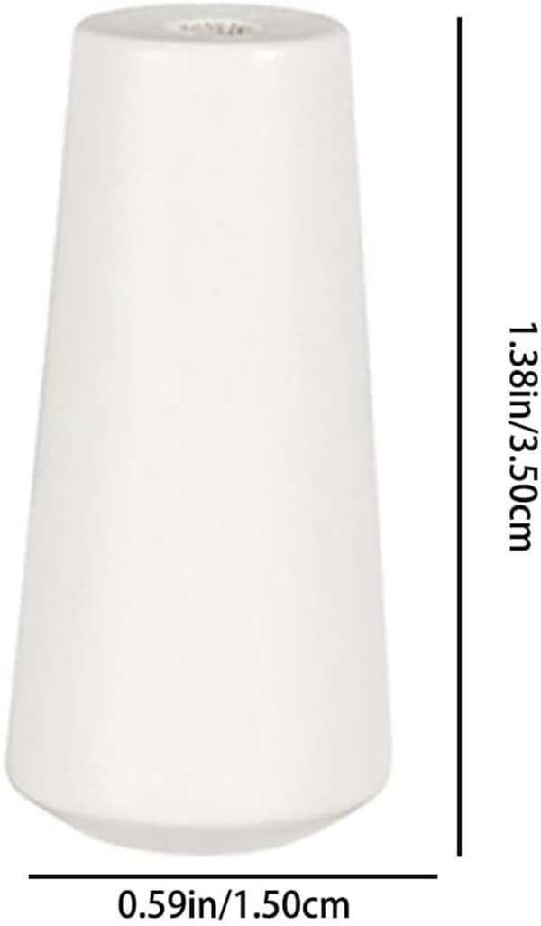 Sett med 12 treanheng, vindusgardinknapper, hvite knapper, mini blin