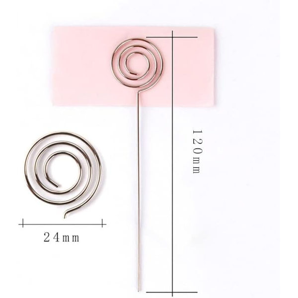 Memo-klippholder, Memo-klippholder, Sølv Foto-klippholder DIY Håndverk Metalltråder Foto Kort Bilde Memo Notat Klippholder Kreativ Personlighet Pape
