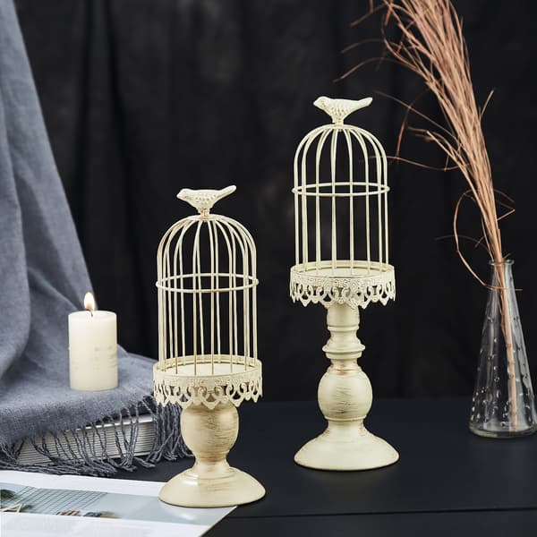 Fuglebur Lysestager, Vintage Lysestager, Bryllup Lys
