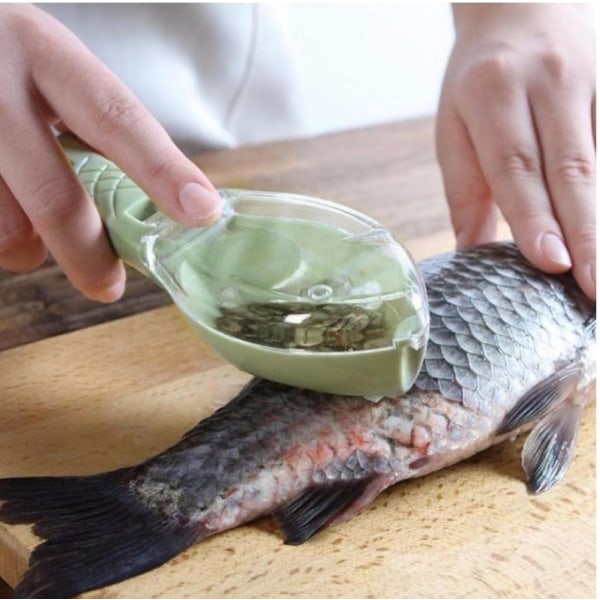 2 stk. rustfrit stålfisk fjæl fjerner rengøringskøkken fisk hud ren