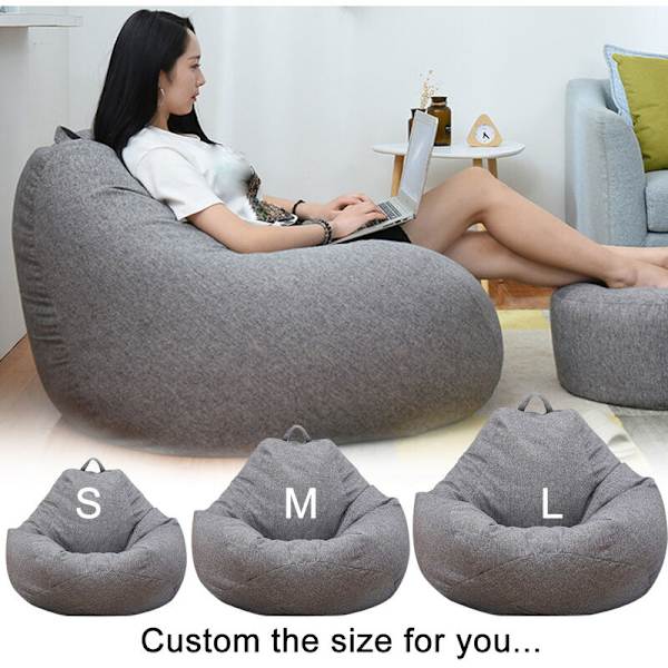 Sittpuff för vuxna, soffa, innerfodral, lat soffstol, utan fyllning.