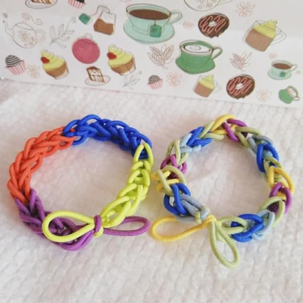 100 stk/pose Hårtilbehør Dame Gummibånd Scrunchies Elastisk Hårbånd