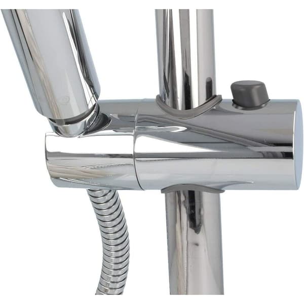 Glidande håndbruserholder til 22 mm brusebom, krom
