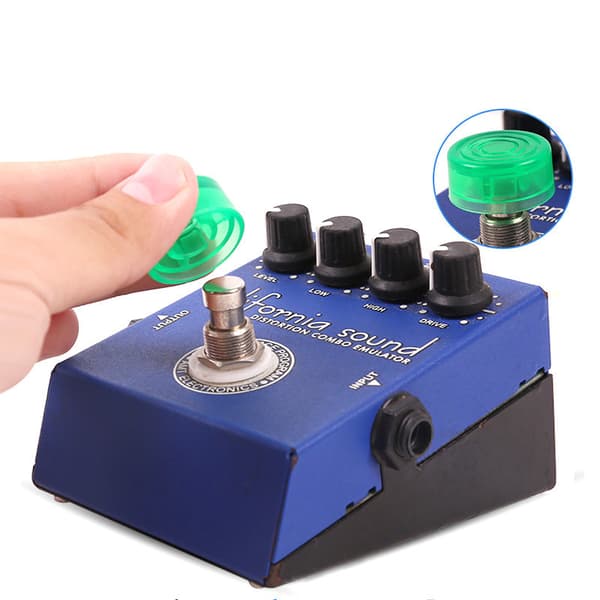 10 stycken Gitarr Effekt Fotkåpa Pedal Topper Fotswitch Topper Gitarr Effekt Pedal Topper Skyddskåpa kompatibel Gitarr Gitarr Effekt Topper(8 Co