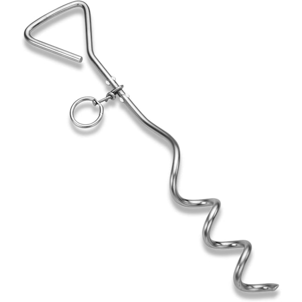 Chrome Hundeanker - Heavy Duty Tethers - Til Hunde (Hundeanker)