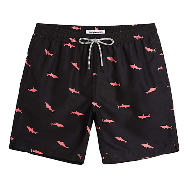 Herrbadbyxor Snabbtorkande badshorts med meshfoder Roliga strandshorts