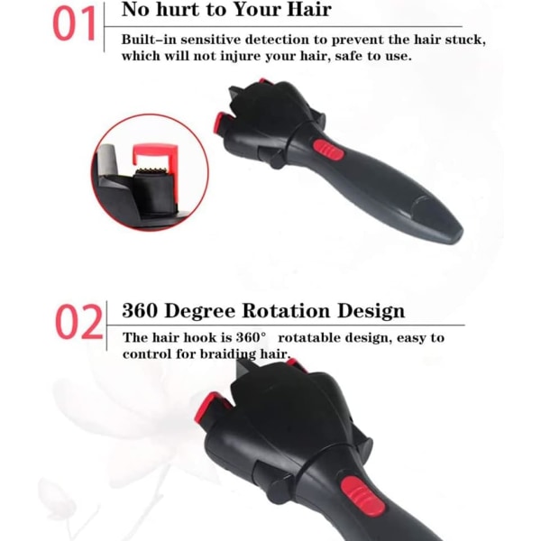 Automatisk elektrisk hårflätning Quick Twist Twister Smart hårflätning