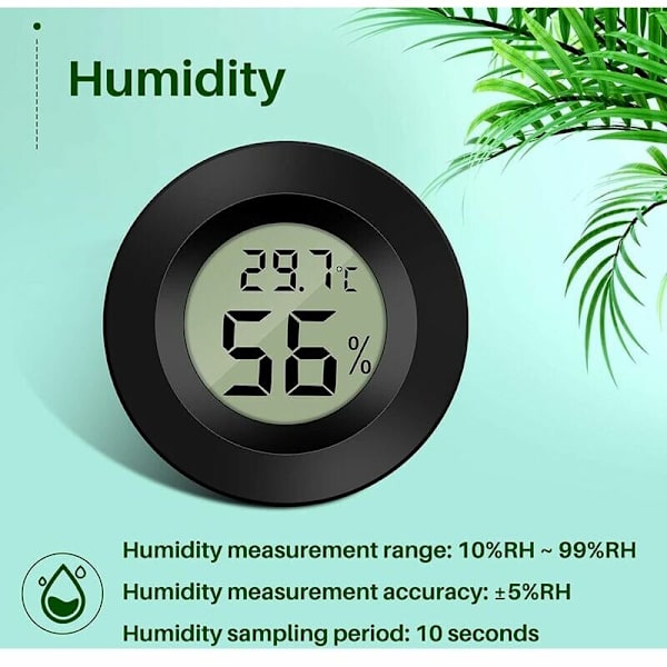Mini digital LCD-termometer hygrometer temperatur fuktighet -50 70℃ 10% 99