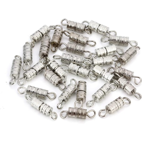 90 set 4mm x 14mm skruvtyp spänne fat skruv spännen skruv twist spännen