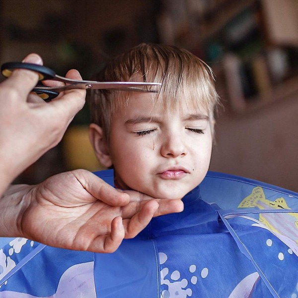 Lasten parturiviitta lasten hiustenleikkaukselle, sateenvarjo-hiustenleikkausviitta
