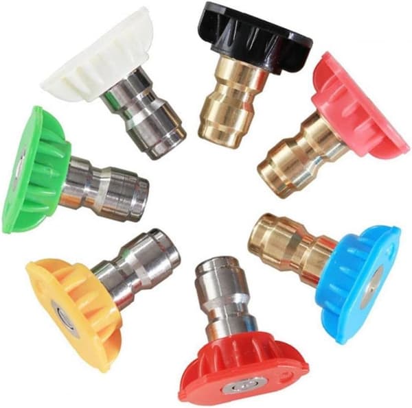 Vägtrycksspetsar Busates-set med munstyckshållare, 7 spraymunstycksspetsar, 1/4\"