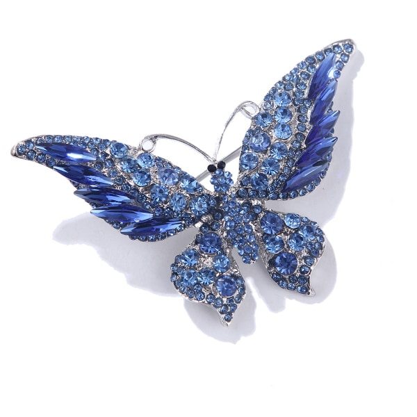 Rhinestone Butterfly Brosche Pin til Kvinder Piger Mode Utsøgt