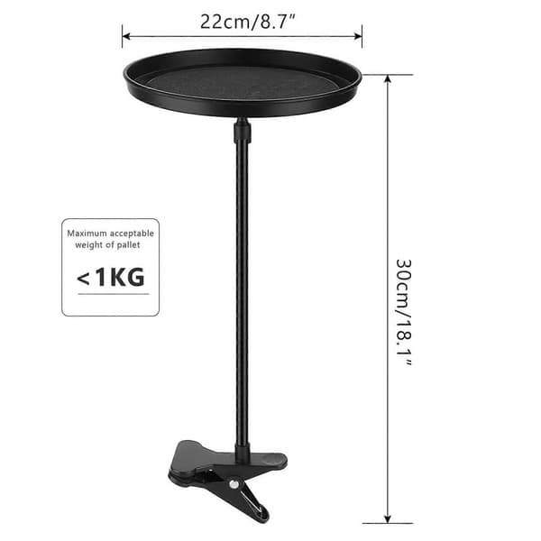 Justerbart matbrett kompatibelt med bil 360 svingbart bilmatbrett 22 cm