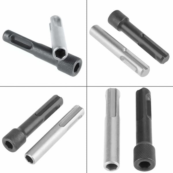 SDS-sokkeladapter, sekskantbitsholder, SDS-bitsholder, magnetisk, bærbar, 2 stk.