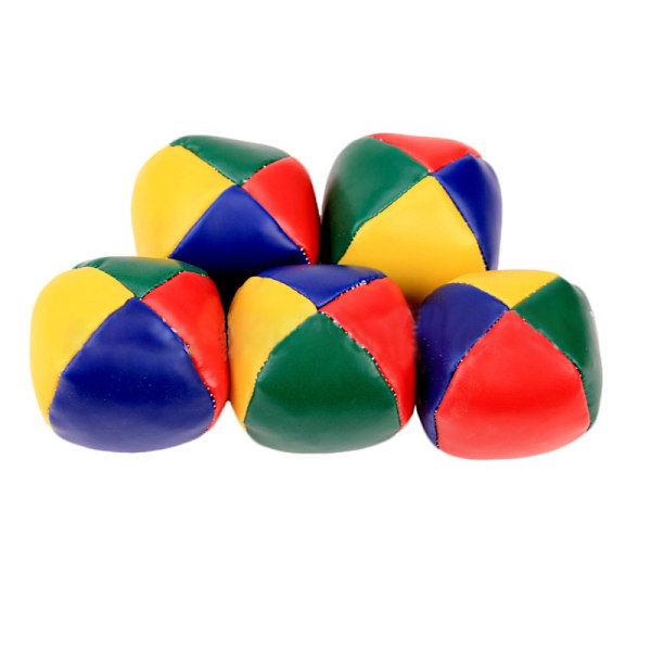 Begynder jongleringsbold læder rund sandpose kaste sandpose spil sandpose 5stk 5CM