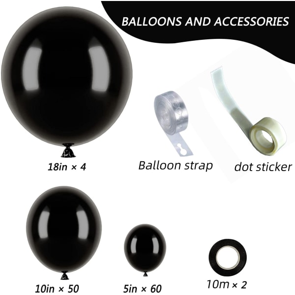 Silver Chrome Ballongset för födelsedag - 118-pack | Dekorationer för möhippa,