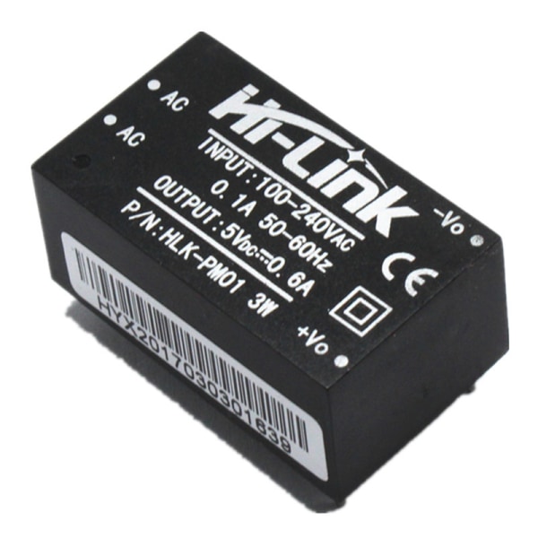 2 x HLK-PM01 AC DC 220V til 5V Afbryd Strømforsyningsmodul Isoleret Strømforsyning