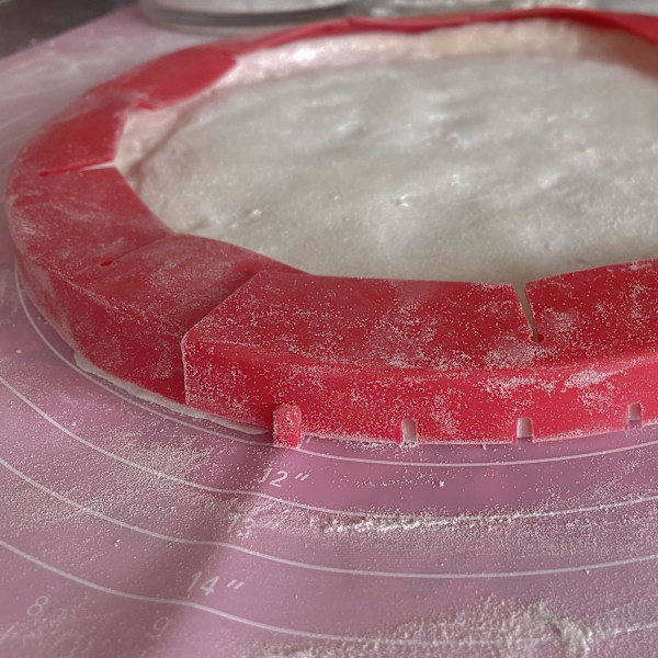 2-pakning Pie Crust Shields Justerbar Baking Crust Protector Silikon Pie Pro